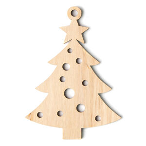 Dřevěná vánoční dekorace - 5 ks v balení - MXH702st