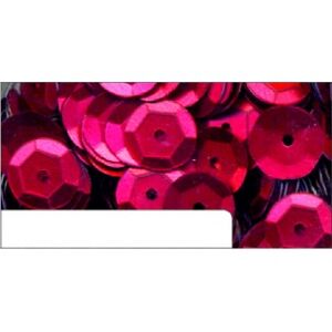Kulaté flitry červené-500ks (dekorační ozdoby - flitry)