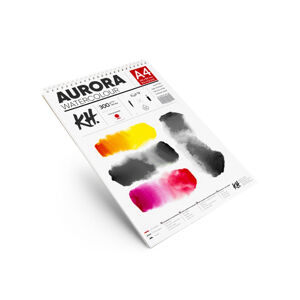 Akvarelový blok AURORA hot press se spirálou - 12 listový