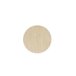 Dřevěný polotovar pro výrobu bižuterie - kruh 6 cm