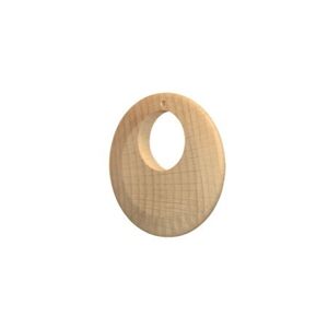 Dřevěný polotovar pro výrobu bižuterie - přívěsek kruh 6 cm