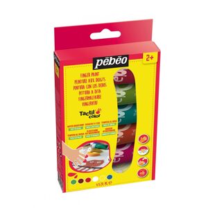 Prstové barvy  Pebeo Tactilcolor 6 x 20 ml  ( barvy pro děti )