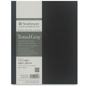 Art Journal Strathmore Tónovaný papír Gray měkká vazba | různé rozměry