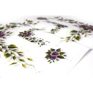 Rýžový papír Kali s potiskem - fialové květy