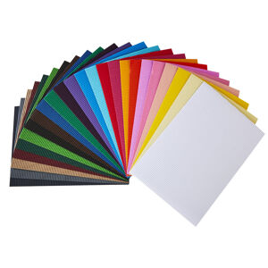 Vlnitý papír 50x70cm / různé barvy