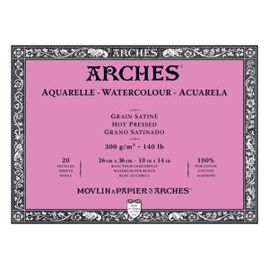 Výtvarný blok ARCHES® Aquarelle Watercolour Hot Pressed / 36 x 51 cm