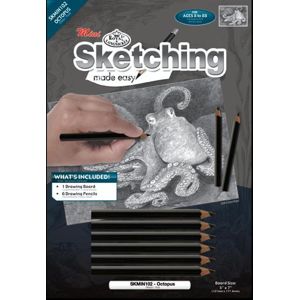 Kreatívní set skicování - Chobotnice A5 (set na skicování)
