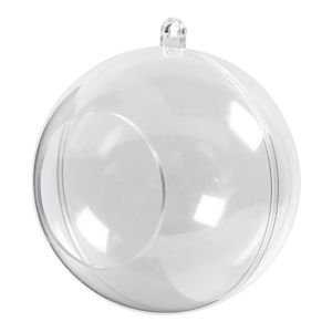 Akrylová koule se závěsem 8 cm - 5 ks (plastová koule)