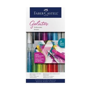 Akvarelové pigmentové pastely Gelatos Faber-Castell - Iridescent