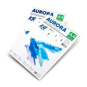Akvarelový blok AURORA rough se spirálou - 12 listový (Blok papírů pro)