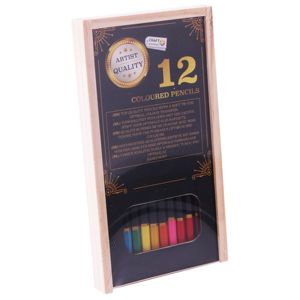 Barevné tužky Craft Sensations - 12 ks (barvičky v dřevěné krabičce)
