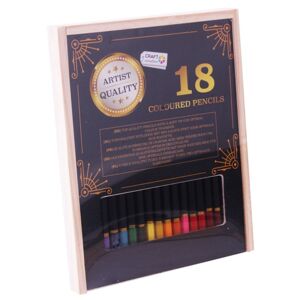 Barevné tužky Craft Sensations - 18 ks (barvičky v dřevěné krabičce)