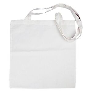 Bavlněná nákupní taška bílá - 38 x 42 cm (taška k dotvoření)
