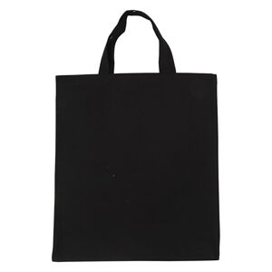 Bavlněná nákupní taška černá - 38 x 42 cm (taška k dotvoření)