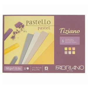 Blok barevných papírů pro pastel FABRIANO Tiziano Soft