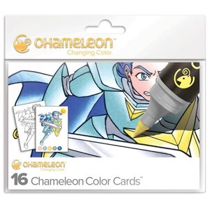 Chameleon kartičky na vymalování - Manga / sada 16 ks (Chameleon Color)