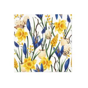 Decoupage ubrousky - Muscari with Daffodils  - 1ks
