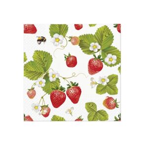 Decoupage ubrousky - Strawberries with Bees  - 1ks