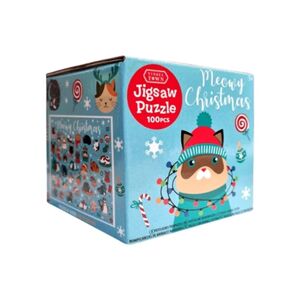 Dětské vánoční puzzle | vánoční kočičky 100 ks (Puzzle pro děti)