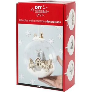 DIY vánoční koule s dekorací (Kreativní sada)