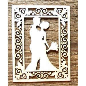 Dřevěná dekorace - svatba (dřevěné polotovary na kreativní tvorbu)