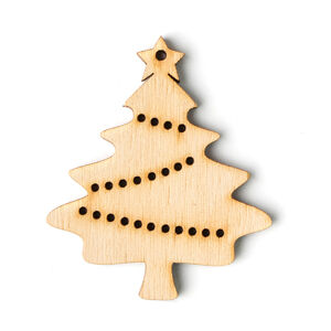Dřevěná vánoční dekorace – 5 ks – MXH702740
