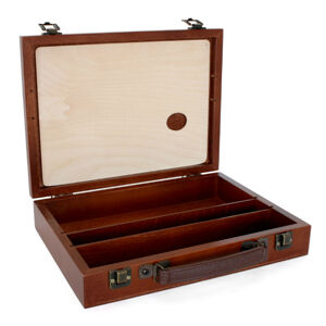 Dřevěný kufřík Renesans na barvy 32x23.5x6 cm (prázdný kufřík na barvy)