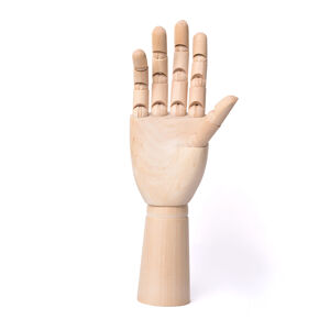 Dřevěný model ruky - mužská a ženská ruka (Dřevěná ruka model)