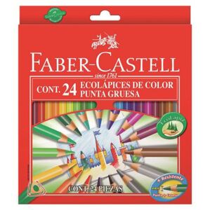 ECO pastelky trojhranné s tuhou 4mm set 24 barevné (Faber Castel -)