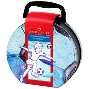 Faber-Castell popisovače s klipem Fotbalový kufřík 33 ks (Konektorové)