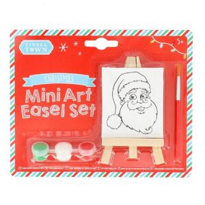 Mini stojan s plátnem | set Santa (kreativní vánoční sada)