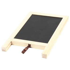 Oboustranná černá tabule na stojanu (tabulka na křídy)