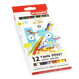 Oboustranné barevné tužky pro děti Bruynzeel Holland / 12 ks - 24 odstínů ()