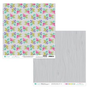 Oboustranný papír na scrapbooking 30.5 x 30.5 cm - Floral Market 02