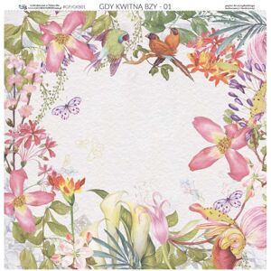 Oboustranný papír na scrapbooking 30.5 x 30.5 cm - When Lilacs Bloom 01 ()