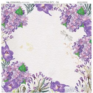 Oboustranný papír na scrapbooking 30.5 x 30.5 cm - When Lilacs Bloom 06 ()