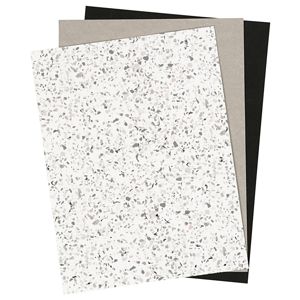 Papír z umělé kůže Monochrome - 3 listy, 1 balení (kožený papír)