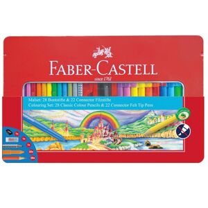 Pastelky Faber-Castell šestihranné / set 28 barev   22 popisovačů