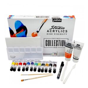 PEBEO Studio Acrylics Box s příslušenstvím 23 ks (Box s akrylovými)
