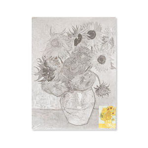 Plátno na lepence se skicou uměleckého díla "Sunflowers" (plátno na)
