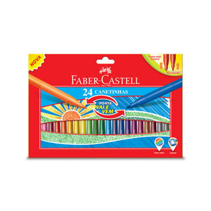 Popisovače s pružným hrotem. 24 barevné (Faber Castel - Popisovače)