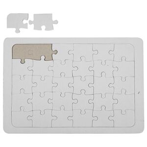 Puzzle z paper mache na dotvoření 10 ks - A4 (skládací puzzle pro děti -)