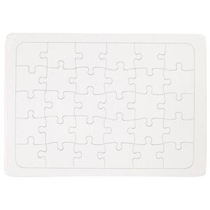 Puzzle z paper mache na dotvoření - A4 (skládací puzzle pro děti - 5 x 6)