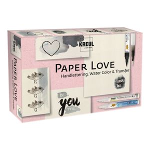Sada Paper Love KREUL pro hand lettering - 6 dílná (kreativní sada pro)