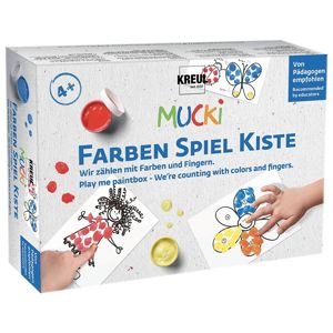 Sada prstových barev MUCKI - Počítejme s barvami a prsty (barvy pro děti)