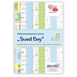 Sada scrapbookingových papírů Sweet Boy 21 x 29,7 cm | 8 listů