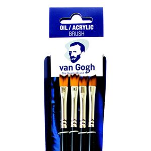 Sada štětců Talens Van Gogh 302/303/304/305 (štětce pro olej a akryl)