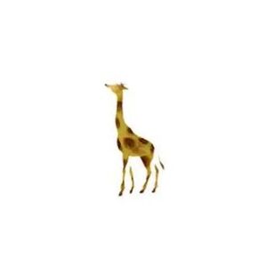 Samolepící šablona Žirafa 7x10 cm