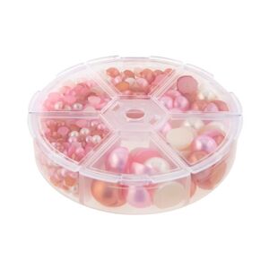Set plastových perliček | perlovorůžové (dekorační perličky)