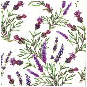 Ubrousky na dekupáž Lavender Twigs - 1 ks (Ubrousky na dekupáž)